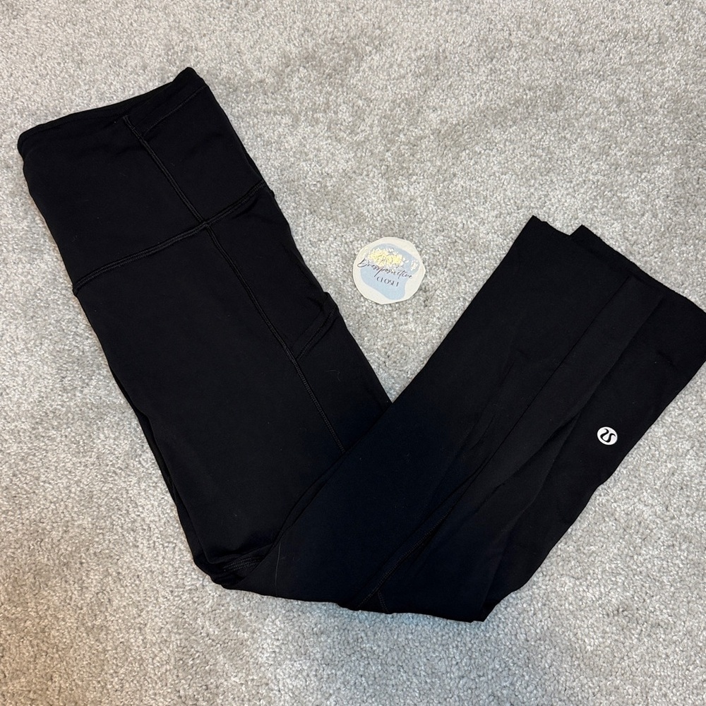 lululemon Fast & Free Crop Nulux 19” Black Leggings - Picture 1 of 4